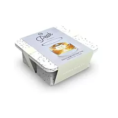 W&P Peak 4 Cube Extra Large Ice Mold with Lid, Speckled White