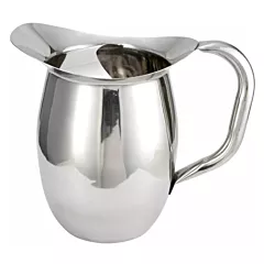 Winco 2 Qt Bell Pitcher with Ice Guard, Stainless Steel(WPB-2C)