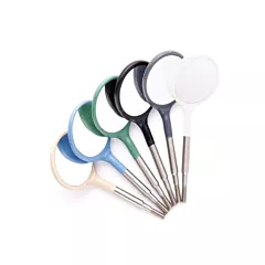 #5 Crystal HD® Resin Mouth Mirror Screw-On Heads Vibrant - 12 Pack (Cone Socket)Assorted Colours, 12/package