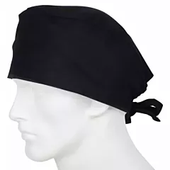 Cleantech™ Reusable/Washable Unisex  Surgeon’s Cap Black- 12/Pack