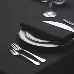 Milliken Signature Plus Table Cloth-Black- 90