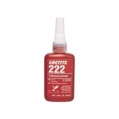 Loctite Threadlocker 222 Small Screw, 10 ml, Bottle, Low, 20 min. (231125)