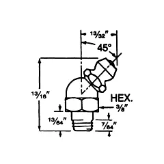 Alemite Lubrication Bulk Fittings - Each (1637-B1)