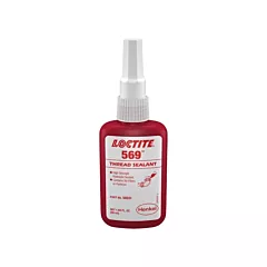 Loctite 569 Hydraulic Thread Sealant, 50 ml, Brown, Bottle, -54° C - 149° C/-65° F - 300° F (135492)