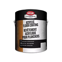 Krylon Industrial Revêtement de sol acrylique à composant unique, Gallon, Gris, 1 gal., 1 gal., Semi-brillant (K05000100-16)