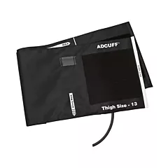 ADC Adcuff Cuff & Bladder, 2 Tube Black Thigh(40-66cm) (VMADC845-13TBK-1)