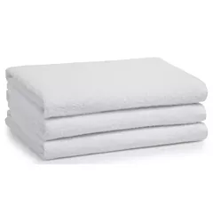 Adonis 100% Cotton Full Terry Bath Sheet | Size 35x70 | White | Quick-Dry & Durable
