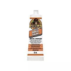 Gorilla Scellant à la silicone 100%, 2,8 oz., Transparent, Tube (819002)