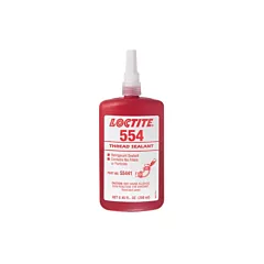 Loctite 554™ Thread Sealant, 10 ml, Red, Bottle, -53.89° C - 148.89° C/-65°F - 300°F (231643)