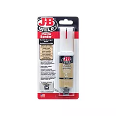 J-B Weld Plastic Bonder Adhesive, 25 ml, Syringe, Tan, 15 min., 30 min. (50133CAN)