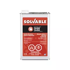 Solvable Toluène de calibre professionnel, Bidon rectangulaire, 3,87 L (53-274)