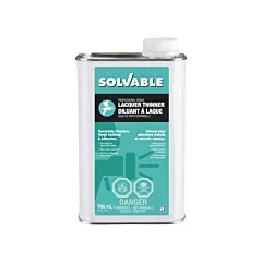 Solvable Diluant à lacque de calibre professionnel, Bidon rectangulaire, 946 ml (53-351)