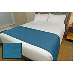 Foundation Signature Hospitality Bed Runners, Color Air Blue-King 25