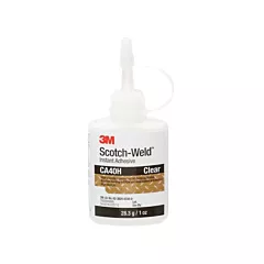 3M Instant Adhesive, 1 oz., Bottle, Clear (CA40H-1OZ)