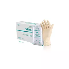 Vitaltouch Latex Sterile Glove Powder Free Size 6.5 50pairs/box (VMAMD1143-6.5)