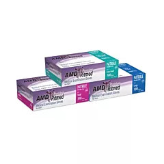 AMD Premium Gants en Nitrile Sans Poudre - Boîte de 100