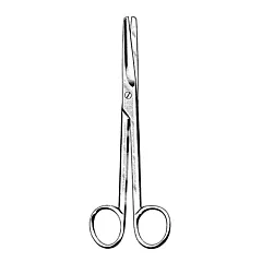 Mayo Scissors, Stainless steel, Straight, 5.5