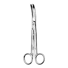 Mayo Scissors, Curved, 9