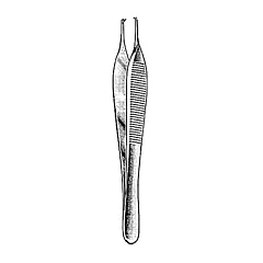 Adson Tissue Forceps 1x2 Teeth 4.75