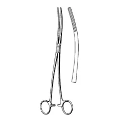 Bozeman Dressing Forceps, S Curved, 10 1/2