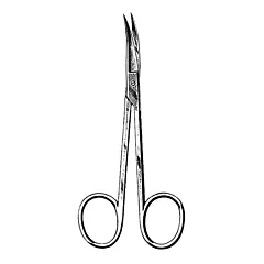 Iris Scissor Curved SS 4.5