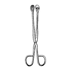 Sterilizing Forceps, Straight, Serrated, 8