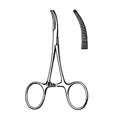 Hartmann Mosquito Forcep Curved SS 3.5