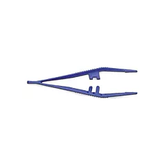 Disposable Blue Plastic Forceps, 5