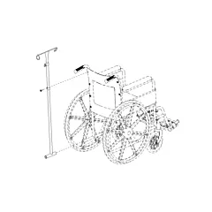 Wheelchair IV Pole Attachment (VMAMG701180)