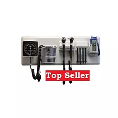 Amico Diagnostic Station with Coaxial Ophthalmoscope, Fiber Optic Otoscope, Specula Dispenser, Digital Predictive Thermometry, Aneroid, Cuff Basket, and Adult Latex-Free Cuff. -3 (VMAMICO-LGCHFHDAO)
