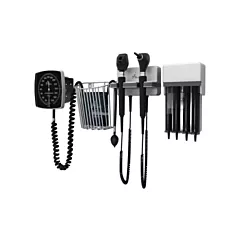 Amico Diagnostic Station with Coaxial Ophthalmoscope, Fiber Optic Otoscope, Specula Dispenser, Aneroid, Cuff Basket, and one Adult Latex-Free Cuff without Backboard (DMCHFHDXX)