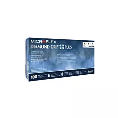 Ansell MicroFlex Diamond Grip Plus Latex Powder Free Gloves Large, 100/box (VMANS-DGP-350-L)