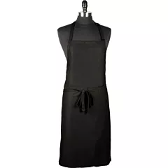 Mercer Culinary Bib Apron with No Pockets, Black