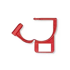 Tamper Evident Locking Tag Snap-Lock Red Plastic (VMASP-251001BBG)