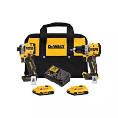 Dewalt Ensemble combiné perceuse/visseuse Max et visseuse à chocs Atomic, 20 V, Lithium-ion (DCK2051D2)