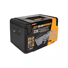 Gearwrench Mechanic's Tool Set in 3-Drawer Storage Box, 239 No. of Pieces (80942)