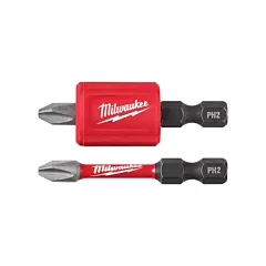 Milwaukee Shockwave™ Impact Duty™ Magnetic Attachment & PH2 Bit Set, 3 No. of Pieces, Alloy Steel (48-32-4550)