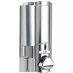 Aviva™ One Chamber Dispenser, Solid Chrome/Satin Silver