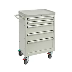 Brewer Mobile Medical Cart 5 Drawer 