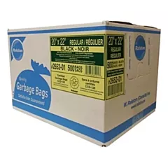 Garbage Bag Black Regular Strength 22x20 500/case (VMB57760016)