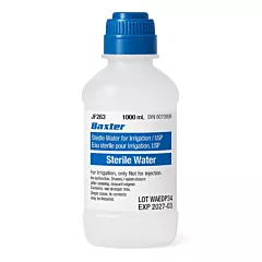 Sterile Water for Irrigation Pour Bottle 1000mL