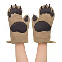 Fred Grizzly Bear Hands Oven Mitts