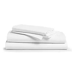 T250 Royal Suite Flat Sheet by Thomaston Mills Made in USA 60/40 Cotton/Polyester White - 12/Case