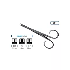 BMT Scissors Ligature Spencer 110mm (VMBMT-SC-1)