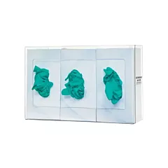 Bowman Glove Box Dispenser, Clear Acrylic, Triple (GP-015)