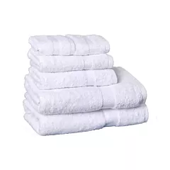 Breeze Premium: 100% Egyptian Cotton Bath Towels featuring Dobby Border – Ideal for Hospitality in Classic White