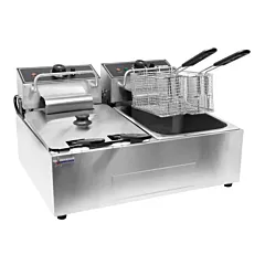 Nella 2 x 6 Liter Dual Countertop Electric Fryer 110V