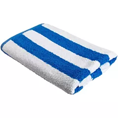 Adonis 100% Cotton Cabana Stripe Beach Towel 30x60 wt.13.0 lbs/dz Blue/White Stripes - 6/Pack