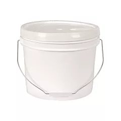 Ropak General-Purpose Pail with Lid, Plastic, 3 gal.