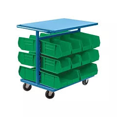 Kleton Chariot à bacs avec bacs